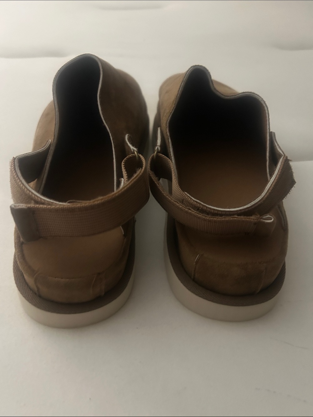 Women’s Suede like Back-Strap Clog Mules in Brown - Picture 2 of 4